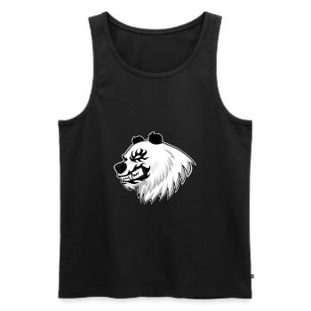 Panda Metal Shirt Head for Black Metal Fans - Men's Premium Organic Tank Top - black - Front - AI Model Male 178 light (178cm)