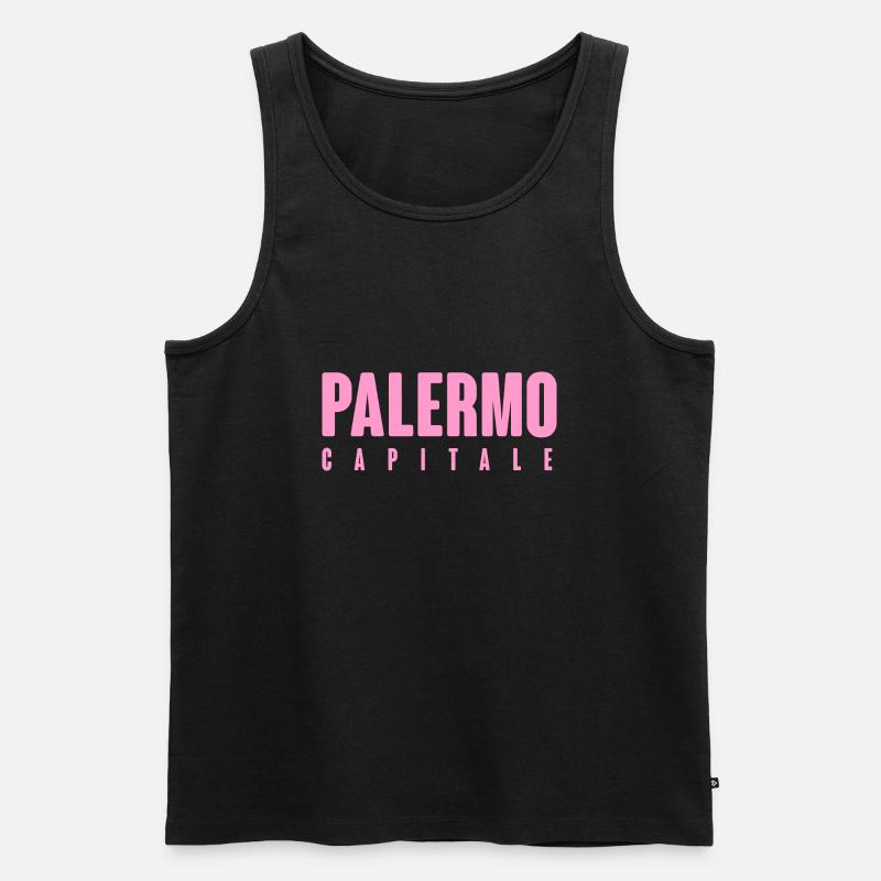 Palermo - Männer Premium Bio Tank Top - Schwarz