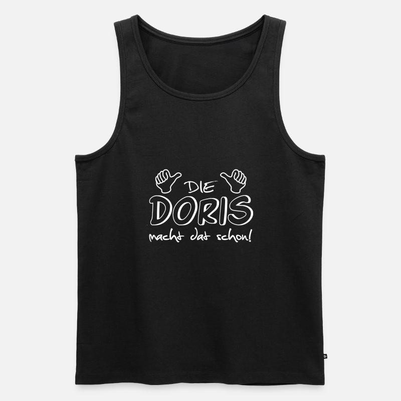 doris - Männer Premium Bio Tank Top - Schwarz