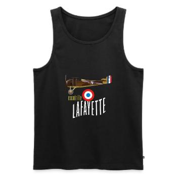 spad xii lafayette avant - Débardeur bio Premium Homme - noir - Devant - AI Model Male 178 light (178cm)