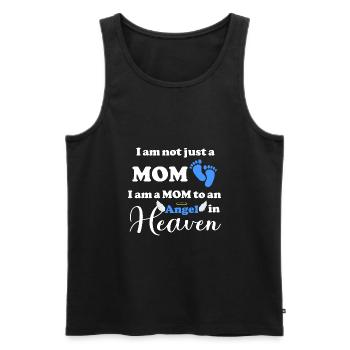 Sohn Kind gestorben Fehlgeburt Kindstot Mama Mom - Männer Premium Bio Tank Top - Schwarz - Vorne - Michal (187cm)