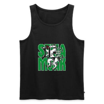 Steiamoak Geschenk Steiermark Wappen Steirer - Männer Premium Bio Tank Top - Schwarz - Vorne - Michal (187cm)