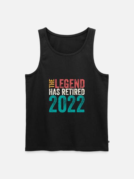 The legend is retired, retired - Men's Premium Organic Tank Top - black