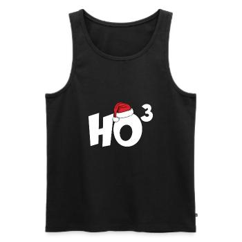 HO HO HO HOCH 3 CHRISTMAS CHRISTMAS SHIRT - Men's Premium Organic Tank Top - black - Front - Michal (187cm)