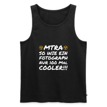 MTRA Medizinisch-Technischer Radiologie Mta - Männer Premium Bio Tank Top - Schwarz - Vorne - Michal (187cm)