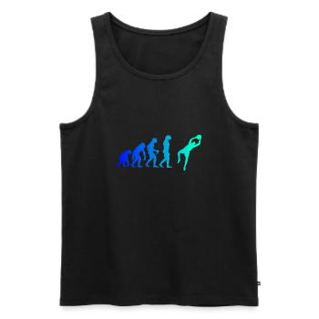 Evolution Torhüter Fußball Torwart Fußballer Fußba - Männer Premium Bio Tank Top - Schwarz - Vorne - AI Model Male 178 light (178cm)