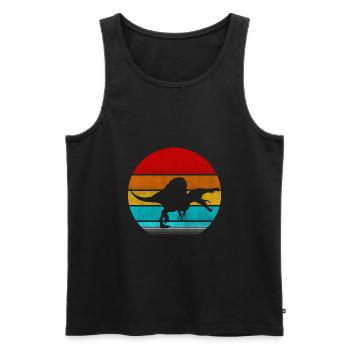 Spinosaurus - Männer Premium Bio Tank Top - Schwarz - Vorne - AI Model Male 178 light (178cm)