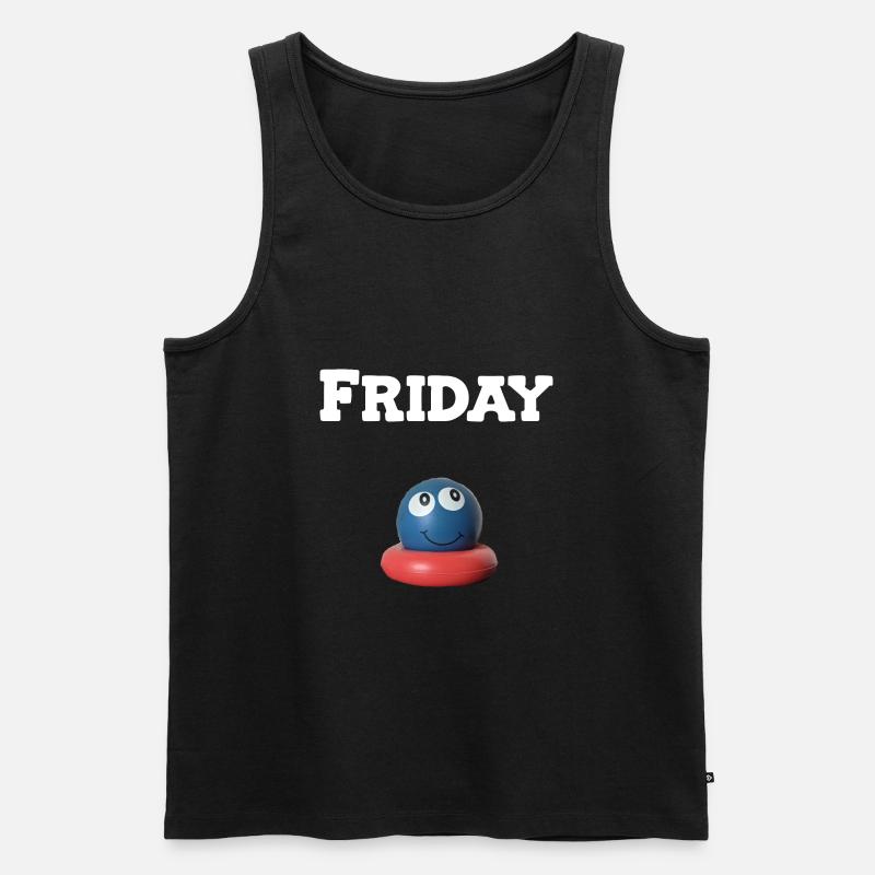 Friday - Männer Premium Bio Tank Top - Schwarz