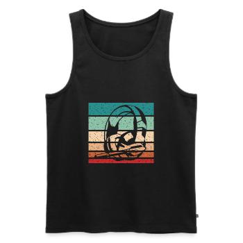 Jeu Écouter Gaming Gamer Cadeau Joueur Joueur - Débardeur bio Premium Homme - noir - Devant - Michal (187cm)