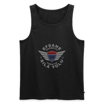 Istanbul - Männer Premium Bio Tank Top - Schwarz - Vorne - AI Model Male 178 light (178cm)