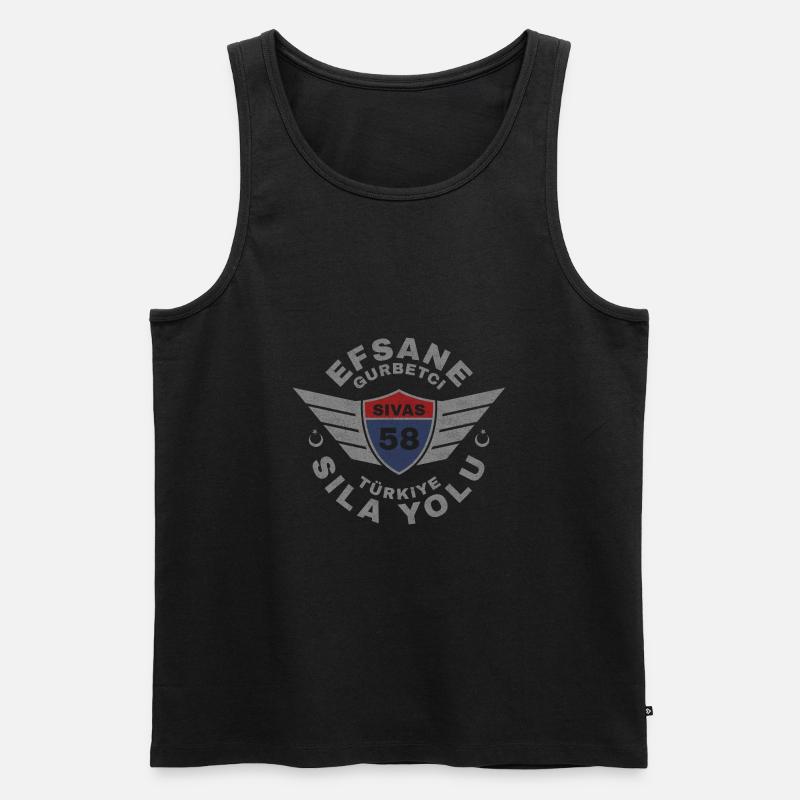 Sivas - Männer Premium Bio Tank Top - Schwarz