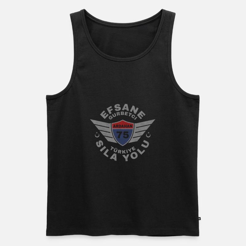 Ardahan - Männer Premium Bio Tank Top - Schwarz