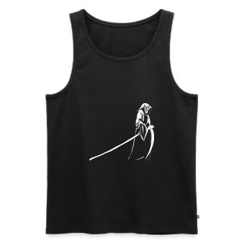The Grim Reaper - Men's Premium Organic Tank Top - black - Front - AI Model Male 178 light (178cm)
