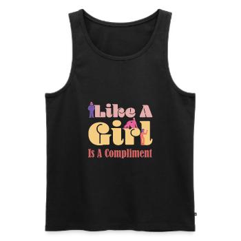 Frauen Gleichberchtigung Design und Feminist - Männer Premium Bio Tank Top - Schwarz - Vorne - Michal (187cm)