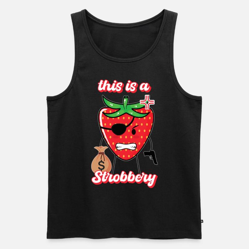 this is a strobbery Geschenk - Männer Premium Bio Tank Top - Schwarz