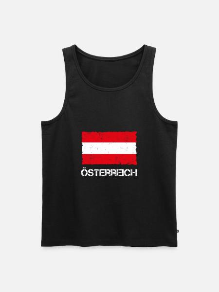 Austria - Men's Premium Organic Tank Top - black
