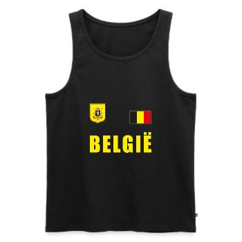 Maillot de football de Belgique Jersey Fan Fan Shirt - Débardeur bio Premium Homme - noir - Devant - Michal (187cm)