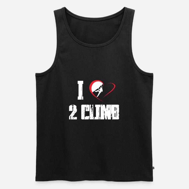 Klettern Felsklettern Freeclimbing - Männer Premium Bio Tank Top - Schwarz