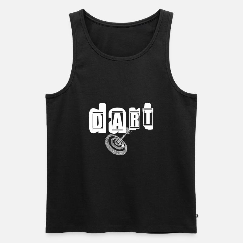 Dart - Männer Premium Bio Tank Top - Schwarz