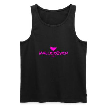 Malle Diven - Männer Premium Bio Tank Top - Schwarz - Vorne - Michal (187cm)