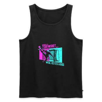 Handball Torwart Handballer Spieler Geschenk - Männer Premium Bio Tank Top - Schwarz - Vorne - Michal (187cm)