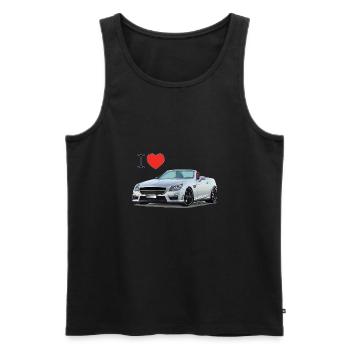 I Love 55-V8 - Débardeur bio Premium Homme - noir - Devant - AI Model Male 178 light (178cm)