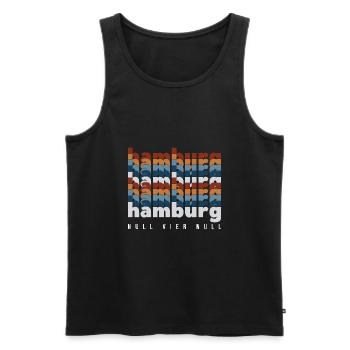 Hamburg 040 Null Vier Null norddeutschland - Männer Premium Bio Tank Top - Schwarz - Vorne - AI Model Male 178 light (178cm)