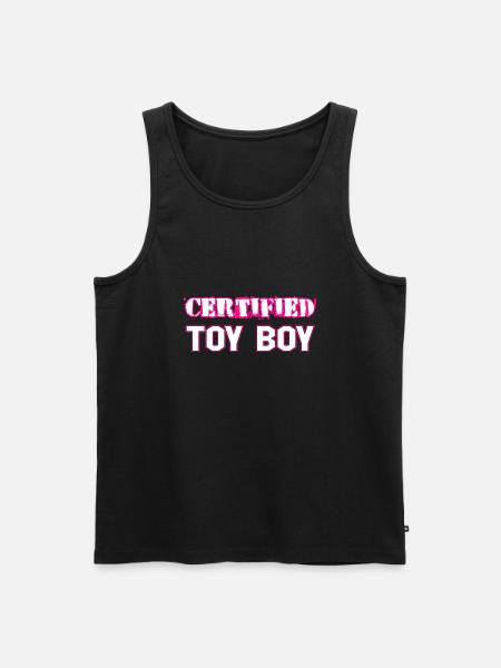 CERTIFIED TOY BOY - Men's Premium Organic Tank Top - black
