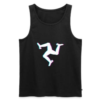 3 Beine und 3 Füße - Männer Premium Bio Tank Top - Schwarz - Vorne - Michal (187cm)