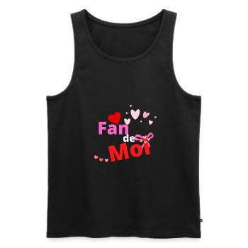 Fan de moi - Débardeur bio Premium Homme - noir - Devant - Michal (187cm)