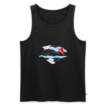 Let Your Dream Come True - Men's Premium Organic Tank Top - black - Front - AI Model Male 178 light (178cm)