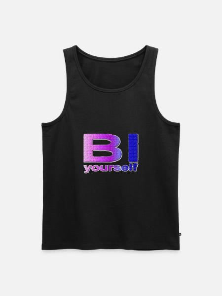 BI yourself - Männer Premium Bio Tank Top - Schwarz