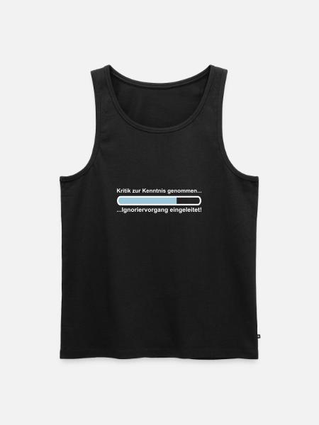 Ignoriervorgang - Männer Premium Bio Tank Top - Schwarz