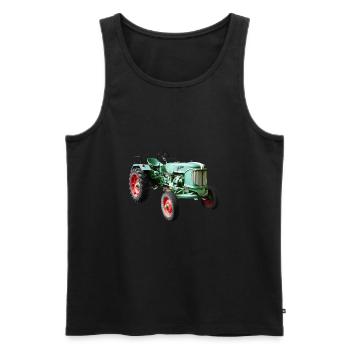 Guldner Trecker - Männer Premium Bio Tank Top - Schwarz - Vorne - AI Model Male 178 light (178cm)