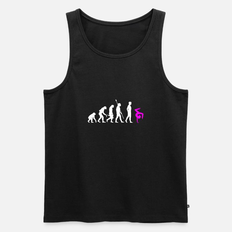 Bodenturnen Gymnastik Turnen Evolution - Männer Premium Bio Tank Top - Schwarz