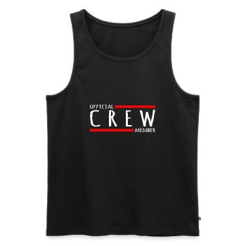 Crew Shirt Officiel Membre Ligne Shirt Cadeau - Débardeur bio Premium Homme - noir - Devant - Michal (187cm)