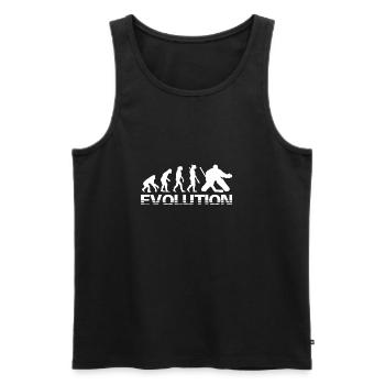 Torhüter Evolution Hockey Geschenk - Männer Premium Bio Tank Top - Schwarz - Vorne - AI Model Male 178 light (178cm)