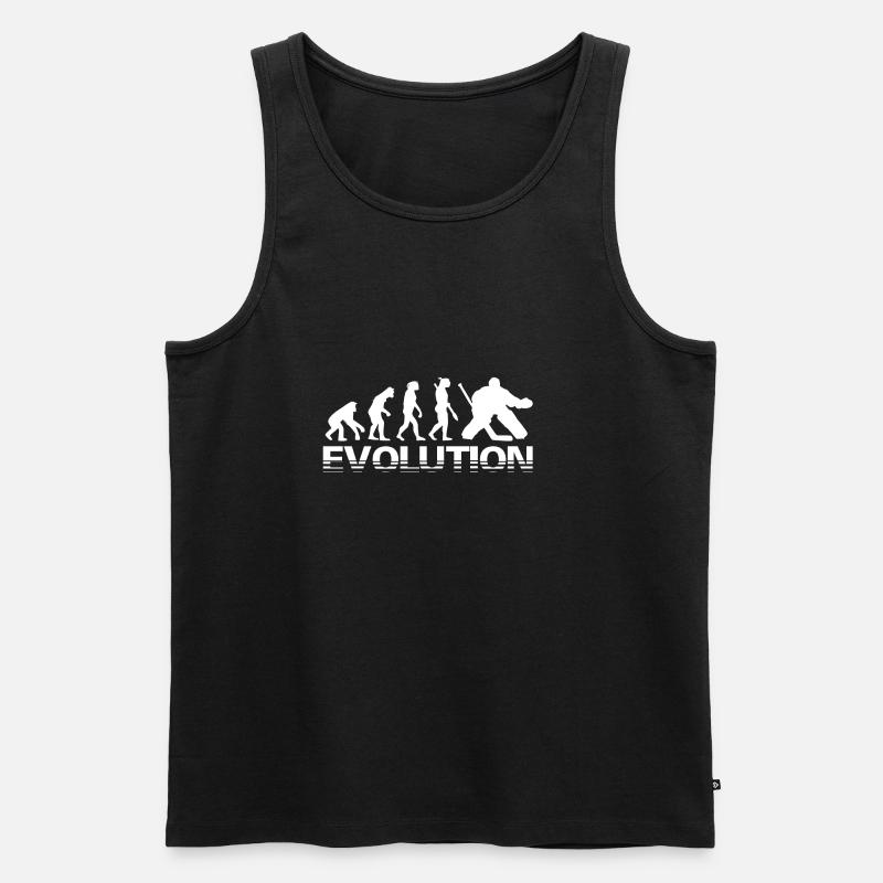 Torhüter Evolution Hockey Geschenk - Männer Premium Bio Tank Top - Schwarz