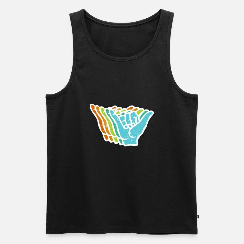 Shaka - Männer Premium Bio Tank Top - Schwarz