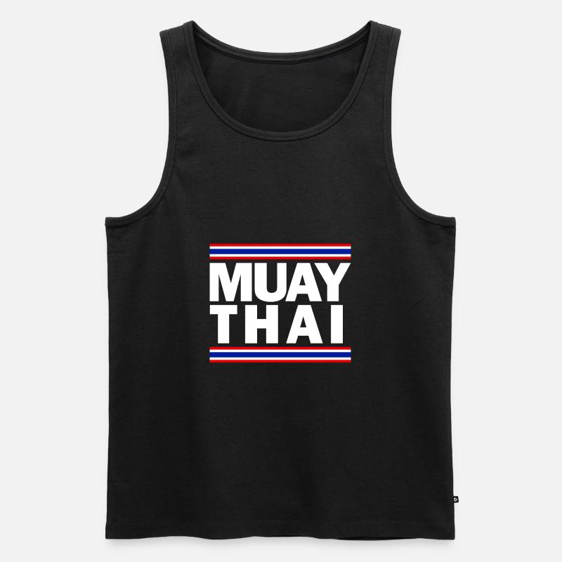 Muay Thai - Männer Premium Bio Tank Top - Schwarz