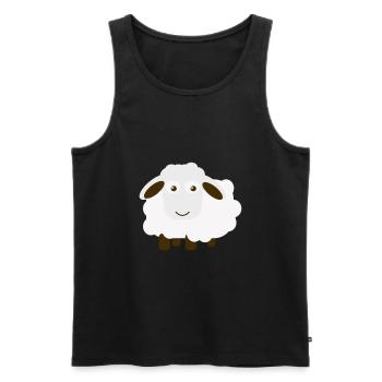 Sheep, Sheep - Men's Premium Organic Tank Top - black - Front - AI Model Male 178 light (178cm)