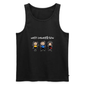 Nächste Generation Kinder Internet Online - Männer Premium Bio Tank Top - Schwarz - Vorne - AI Model Male 178 light (178cm)