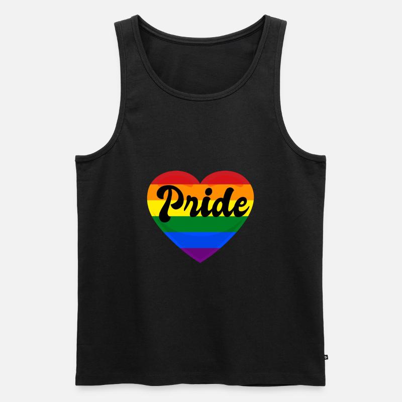 PRIDE - Männer Premium Bio Tank Top - Schwarz