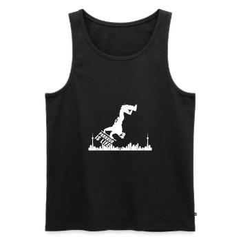 Parkour Geschenk Le Parcour Freerunning Backflip - Männer Premium Bio Tank Top - Schwarz - Vorne - AI Model Male 178 light (178cm)