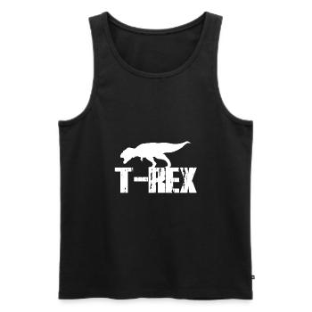 T Rex - Débardeur bio Premium Homme - noir - Devant - Michal (187cm)