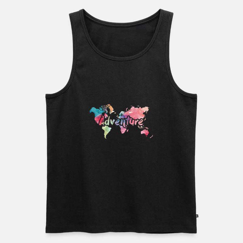 Abenteuer - Männer Premium Bio Tank Top - Schwarz