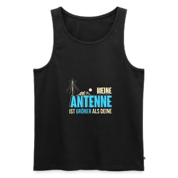 Amateurfunker Hobby Funker Geschenkidee - Männer Premium Bio Tank Top - Schwarz - Vorne - AI Model Male 178 light (178cm)