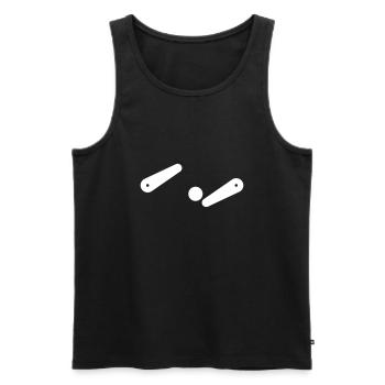 arcade de jeu de flipper - Débardeur bio Premium Homme - noir - Devant - AI Model Male 178 light (178cm)