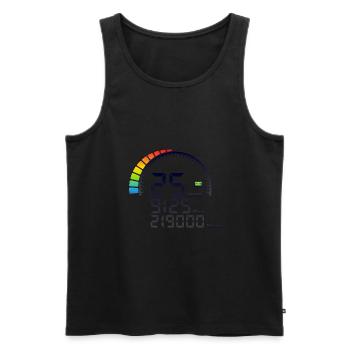 25 years years years anniversary counter days speed - Men's Premium Organic Tank Top - black - Front - Michal (187cm)