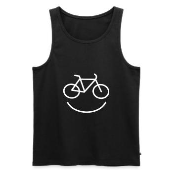 Bicycle road bike bike humor - Men's Premium Organic Tank Top - black - Front - AI Model Male 178 light (178cm)